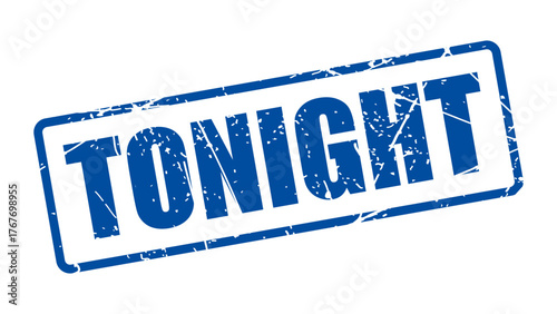 Tonight stamp with grunge texture