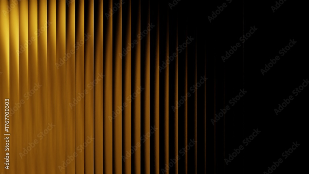 Fototapeta premium blurred gradient glowing color wave image of dark yellow on dark background for cover design
