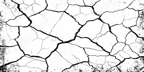 modern black and white scratch and cracks grunge texture dust and distressed wall pattern white background..
