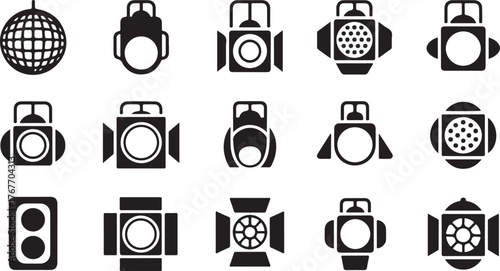 Disco ball spotlights stage lighting equipment entertainment