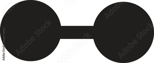 Black Connected Circle Graphic Design