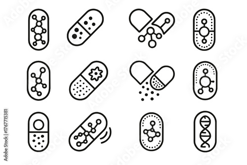 Enzyme grid encapsulated pod vector drug capsule release targeted icon controlled nanocapsule