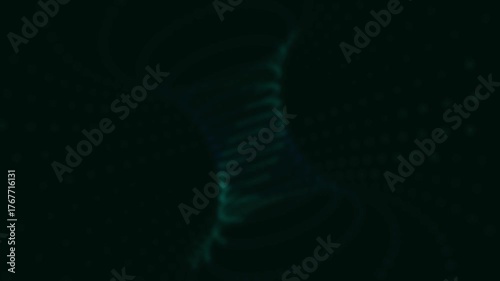 Glass morphism on black screen background - 4K video.