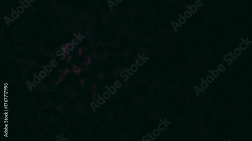 Proximity network glass blur effect on black screen background - 4K video.