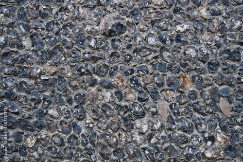 Black and white stone wall texture