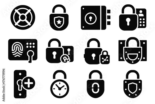 Safe lock gate shutter security biometric high magnetic vector cylinder bank locks