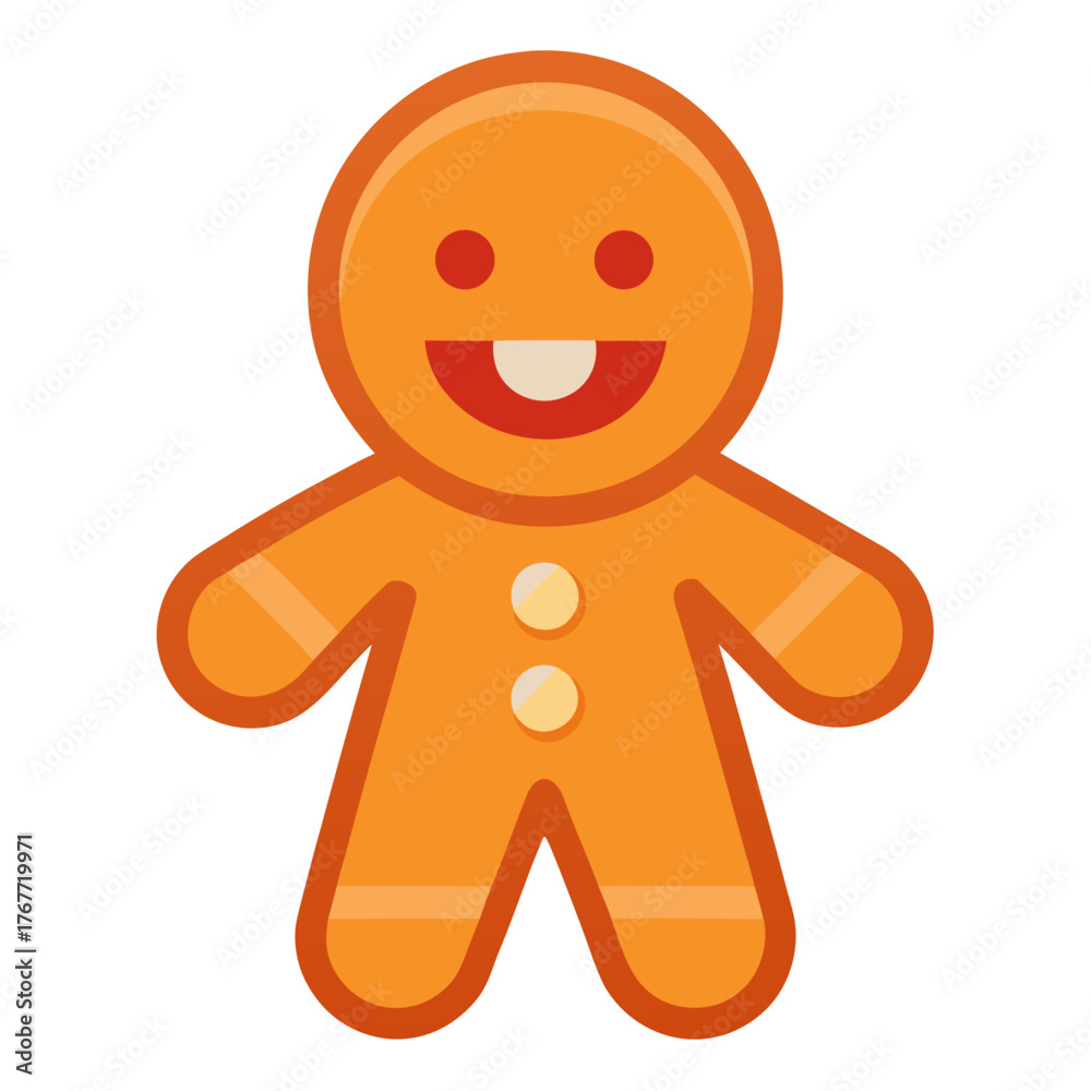 Obraz premium Gingerbread man cookie