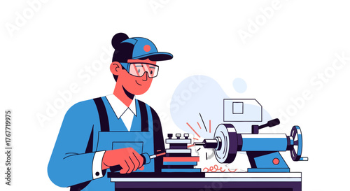 A Skilled Artisan At Work Utilizing Precision Tools to Craft Metal Objects