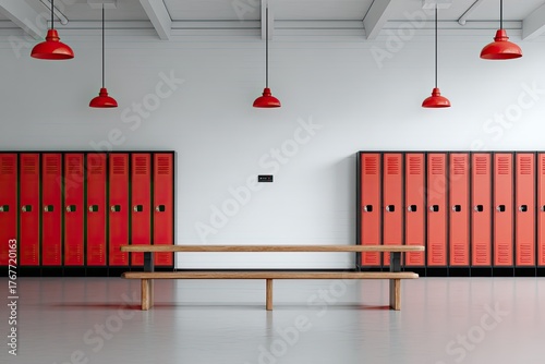 Empty school locker room (1)