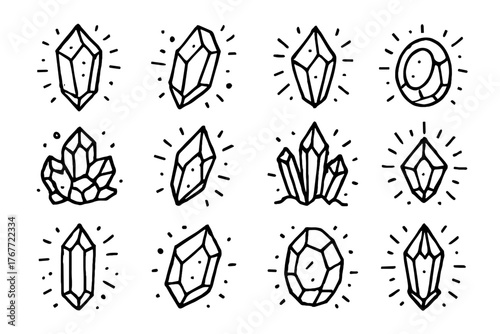 Prism transparent jewel icon stone shard vector crystal glowing bio gem