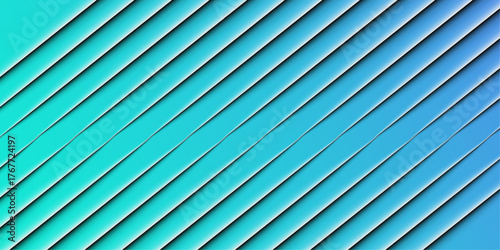 Turquoise and Cyan Gradient Abstract Diagonal Striped Background Texture vector design Cyan Geometric Diagonal Design
