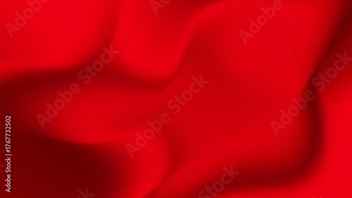Vivid red abstract flowing background with smooth silky waves and soft gradients, elegant modern 4K motion texture design