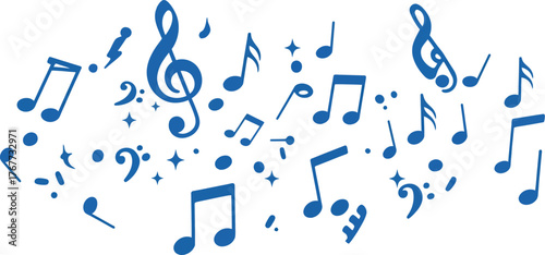 Musical Notes Pattern Background