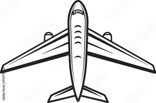 Air Travel and Airplane Illustration Collection. Modern Aircraft and Aviation Design Set. Commercial Plane and Flight Artwork Bundle. Airplane Journey and Travel Concept Illustration. Passenger Jet