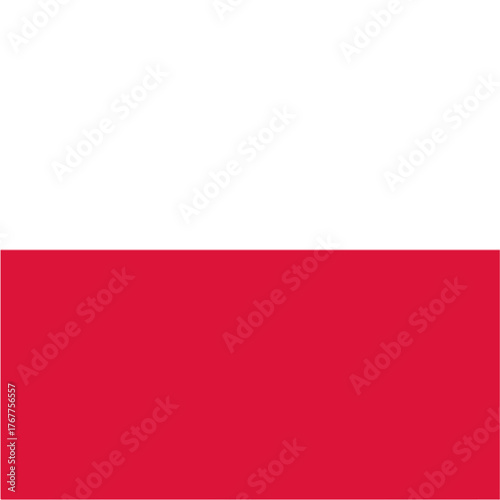 Polish flag with horizontal white and red stripes Poland national Free Download Polish flag with horizontal white and red stripes Poland national - GFXLoad