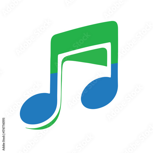 Music note icon isolated on white background musical symbol for melody and tune vector illustration of music note for musical notation and sound vector design for music