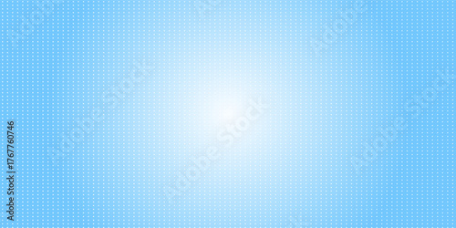 Abstract dot white blue color wave pattern screen led light gradient texture background. Technology big data digital concept. 3d rendering.