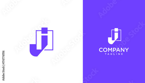 Letter j logo design template. Monogram j logo icon