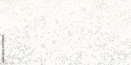 Light cream seamless grain paper texture. Vintage ecru background with dots, speckles, specks, flecks, particles. Craft repeating wallpaper. Natural white grunge surface background. Vector backdrop