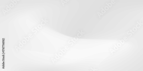Smooth white gradient background. Soft liquid wallpaper. Silk nacre color texture for banner, flyer, presentation, graphic design. Abstract blurred wavy backdrop cover. Vector illustration