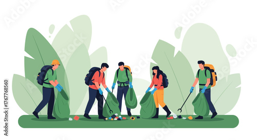 Community Volunteers Dedicate Time to Preserve Natural Spaces Through Environmental Cleanup