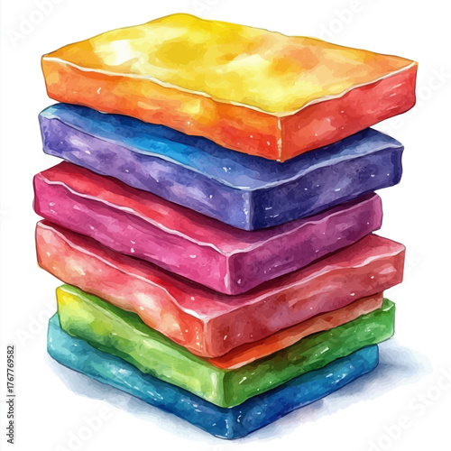 Surface Bar, watercolor clipart vector, isolated on a white background.