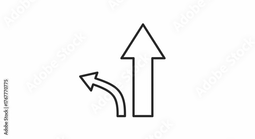 Directional Choices And Strategic Navigation: Symbolic Visuals Of Decision Making