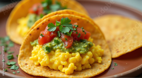 nachos with guacamole and salsa