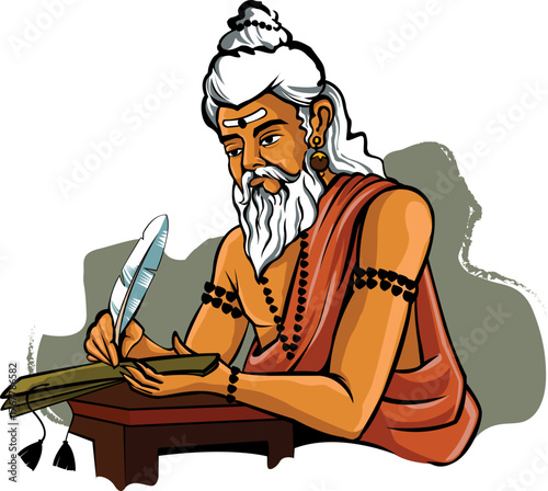 Kerala maharshi ayurveda vector illustration