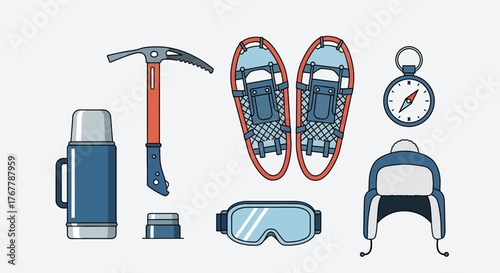 Winter Adventure Gear Collection for Outdoor Exploration.