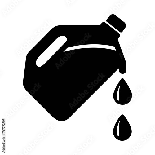 Oil change service container icon vector illustration for automotive and mechanic needs parts