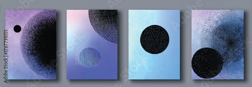 Abstract Wall Art Composition Featuring Circles and Gradients for Modern Interior Design and Minimalist Aesthetic Creating a Serene and Contemporary Ambiance