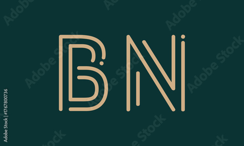 BN B bn initial logo | initial based abstract modern minimal creative logo, vector template image. luxury logotype logo, real estate homie logo. typography logo. initials logo
