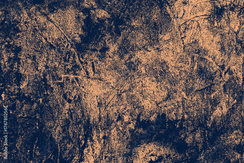 Close up texture of rough bark with warm sunlight highlights