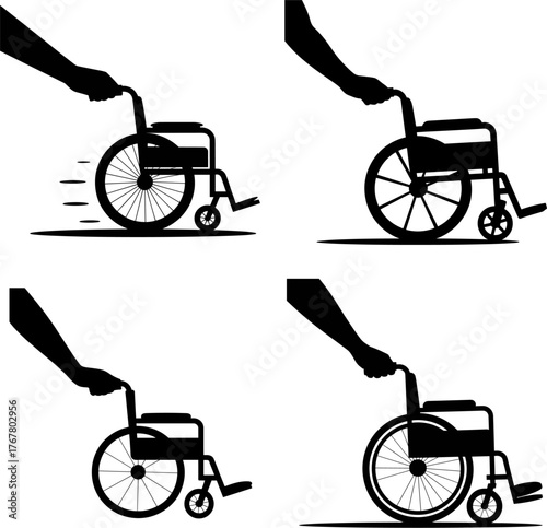 Friendship and Support for Disabled People Vector Emotional Support and Compassion Vector Design veaical