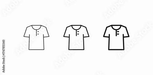 casual men's shirt icon sign vector