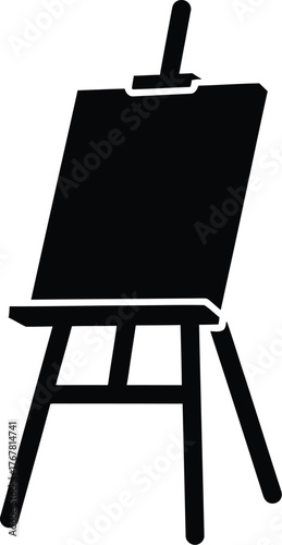 Artist easel silhouette 
