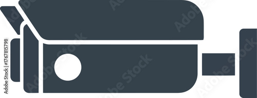 Modern security camera surveillance system icon vector