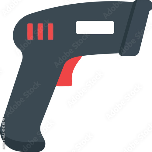 Digital infrared thermometer gun for temperature measurement vector