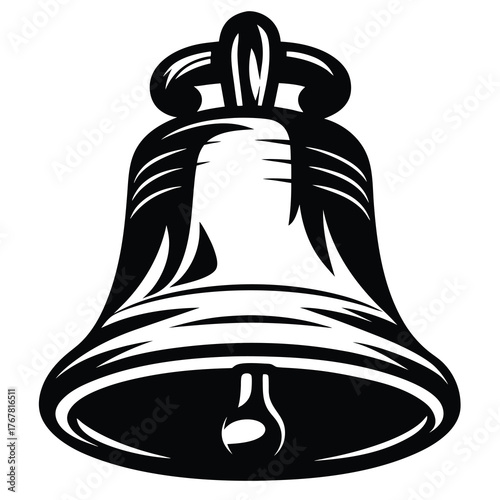 Classic bell symbol for sound celebration and sacred occasions