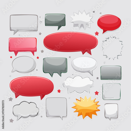 vector comic speech bubbles