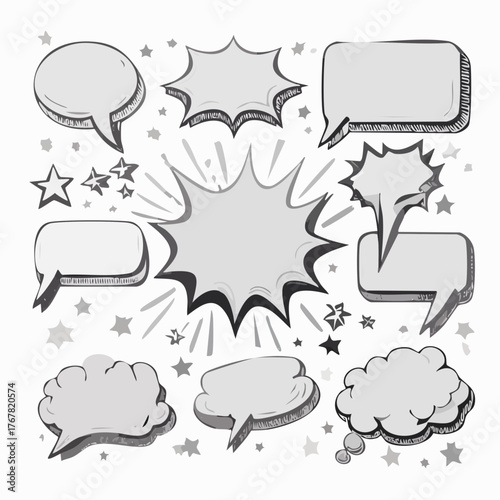 vector comic speech bubbles