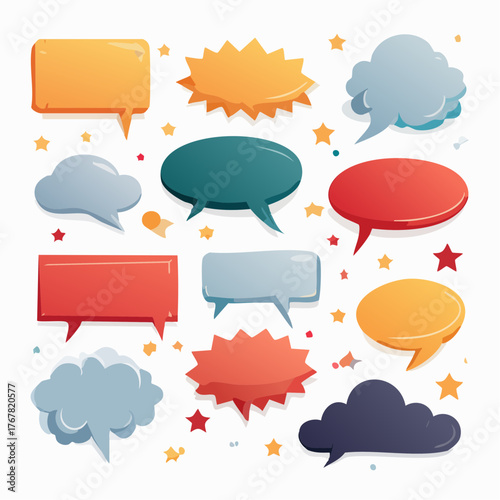 vector comic speech bubbles