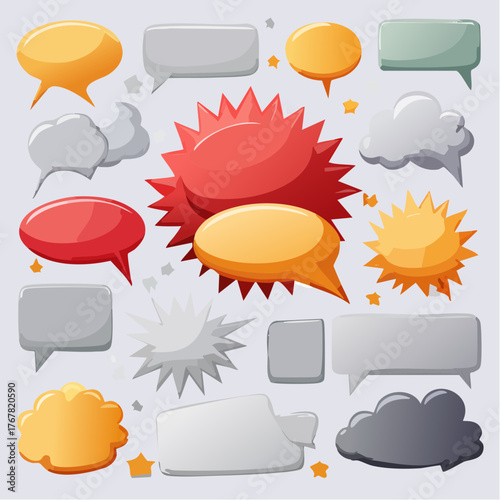 vector comic speech bubbles