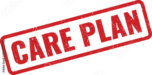 Essential Care Plan official rubber stamp for healthcare management and patient well being strategy
