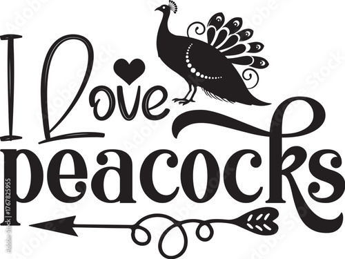 peahen SVG Design