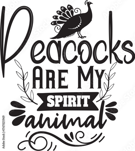 peahen SVG Design