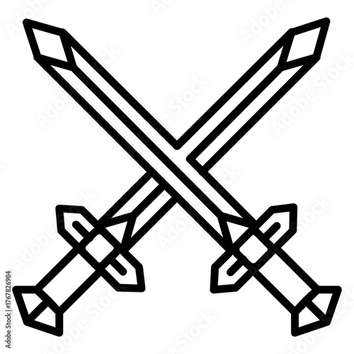 Cross-swords or duel icon