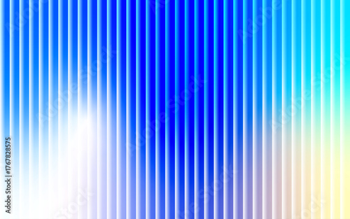 Abstract blue and teal vertical stripes with gradient and bokeh effects background