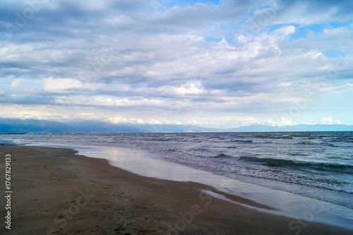 Peaceful morning view over Lake Eğirdir.